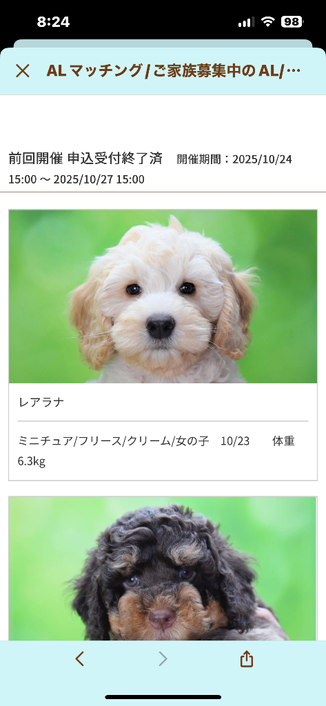 レナの子犬の頃